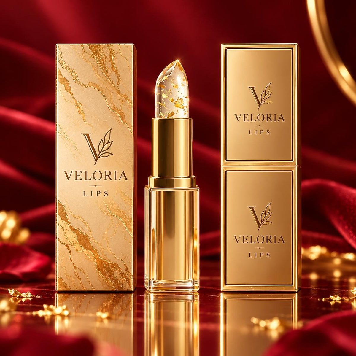Rouge à Lèvres pH Adaptatif VELORIA – Teinte Sur-Mesure & Hydratante
